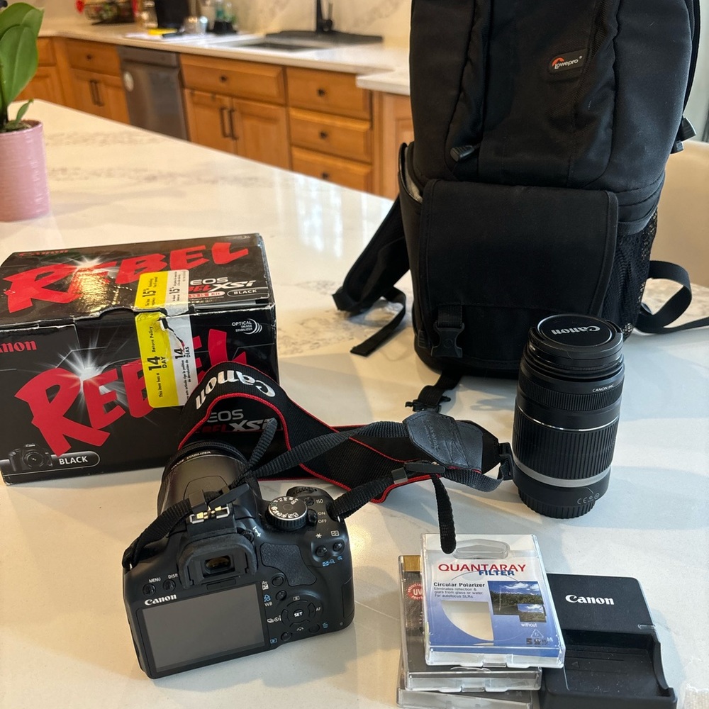 Canon Rebel digital camera with all the extras- perfect condition